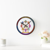Circus Ferris wheel Wall Clock Ronde Klok (Huis)