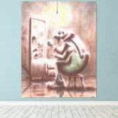 Circus Flea Canvas Afdruk (Insitu (Houten vloer))