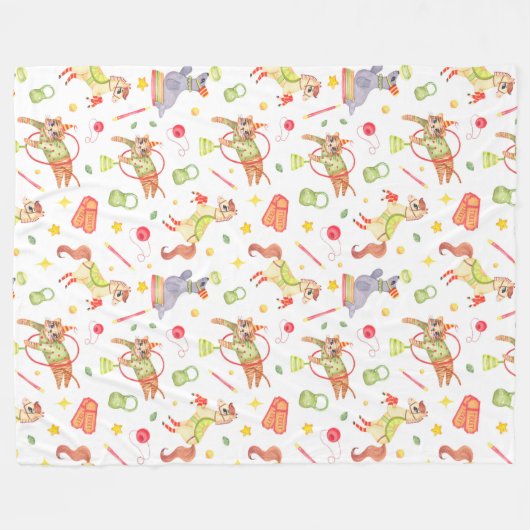 Circus Fleece Deken (Voorkant (Horizontaal))