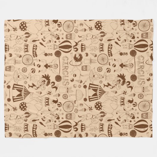 Circus Fleece Deken (Voorkant (Horizontaal))
