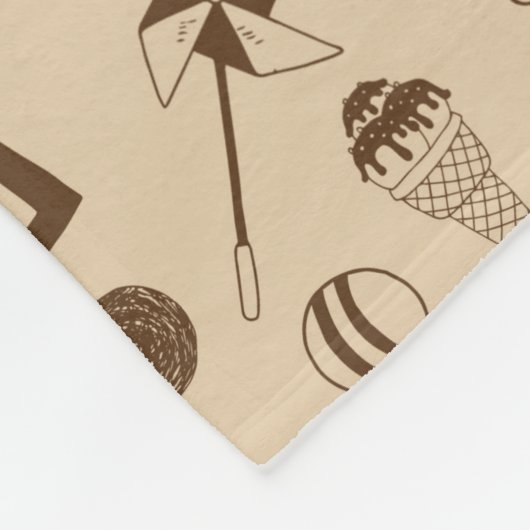 Circus Fleece Deken (Hoek)