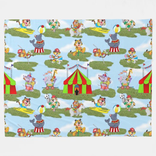 Circus Fleece Deken (Voorkant (Horizontaal))