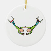 Circus Flying Trapeze Keramisch Ornament (Voorkant)