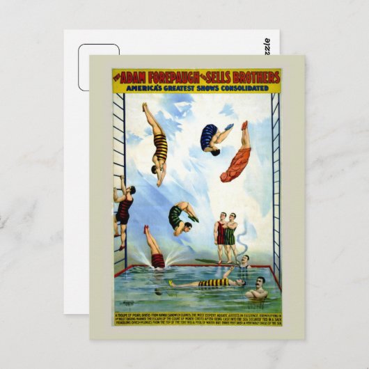 Circus Forepaugh en verkoopt  duikers Briefkaart (Voorkant / Achterkant)