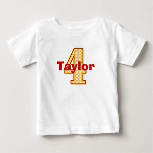 Circus Fourth Birthday Shirt (Voorkant)
