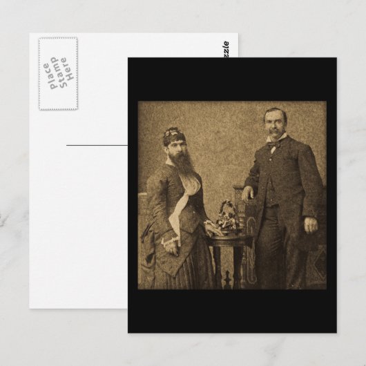  Circus Freak - Dame Briefkaart (Voorkant / Achterkant)