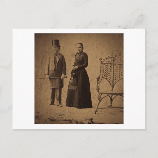  Circus Freaks Major Ray en zijn vrouw Briefkaart (Voorkant)