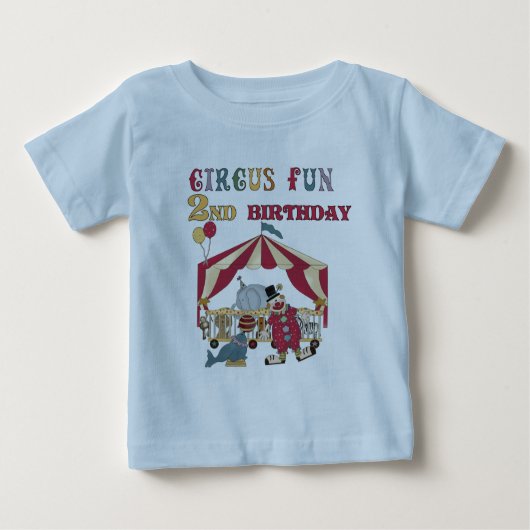 Circus Fun, 2e verjaardag, T-shirts en cadeautjes (Voorkant)