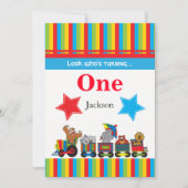 Circus Fun Kinder 00th Birthday Kaart (Voorkant)