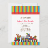 Circus Fun Kinder 00th Birthday Kaart (Achterkant)