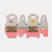 CIRCUS Gable Boxes  Carrousel, gepersonaliseerd Bedankdoosjes (Uitgevouwen)