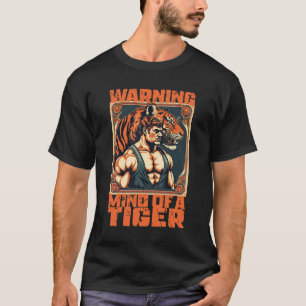  circus geest van een tijger sterke spier man t-shirt