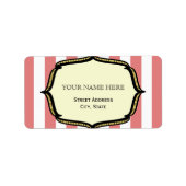  Circus geïnspireerd adreslabel Etiket (Voorkant)