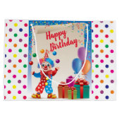 Circus Gelukkige Verjaardag Groot Cadeauzakje (Achterkant)
