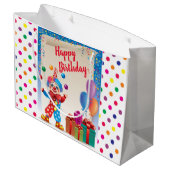 Circus Gelukkige Verjaardag Groot Cadeauzakje (Achterkant Gekanteld)