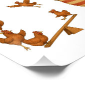 Circus geschilderde krokodil perfect poster (Hoek)