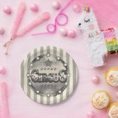 Circus Gestreepte Strepen Custom Chic Party Papieren Bordje (Feest)