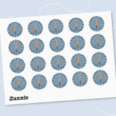 Circus Giraffe Leerling Beloning Blauw Sticker