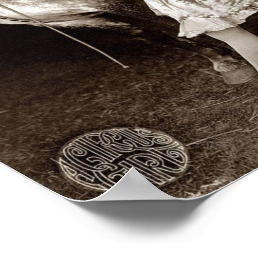  Circus Girl en Paarden Poster (Hoek)