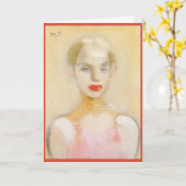 Circus girl, Helene Schjerfbeck Kaart (Gele Bloem)