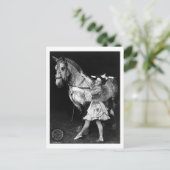 Circus Girl met Horse, 1908 Briefkaart (Staand voorkant)