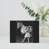 Circus Girl met Horse, 1908 Briefkaart (Staand voorkant)