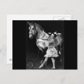 Circus Girl met Horse, 1908 Briefkaart (Voorkant / Achterkant)