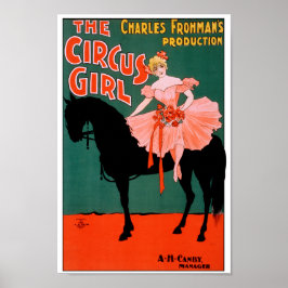 Circus Girl - op paard Poster