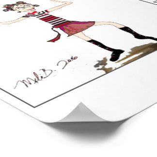 Circus Girl ~ origineel Poster