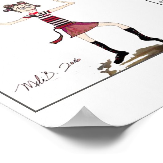 Circus Girl ~ origineel Poster (Hoek)