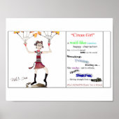 Circus Girl ~ origineel Poster (Voorkant)