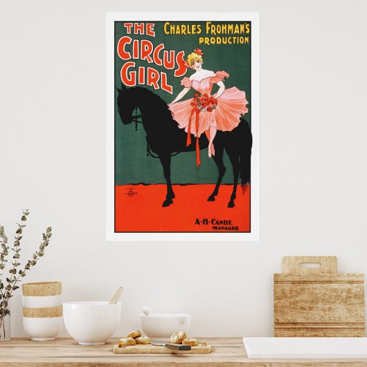  Circus Girl Poster (Keuken)
