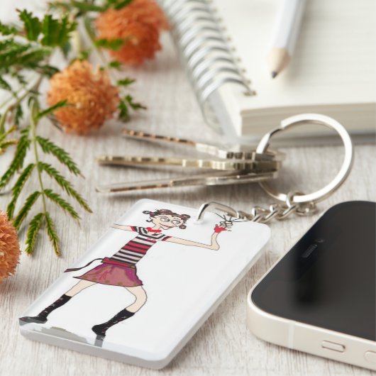 Circus Girl Sleutelhanger (Voorkant Rechts)