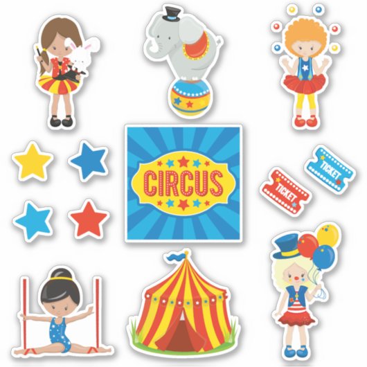 Circus Girls Sticker (Voorkant)