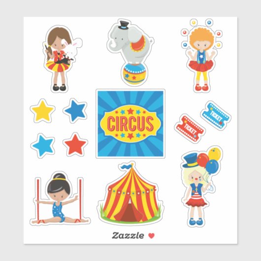 Circus Girls Sticker (Vel)