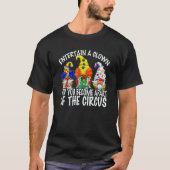 Circus gnomen in clown kostuum voor mannen Sarcasm T-shirt (Voorkant)