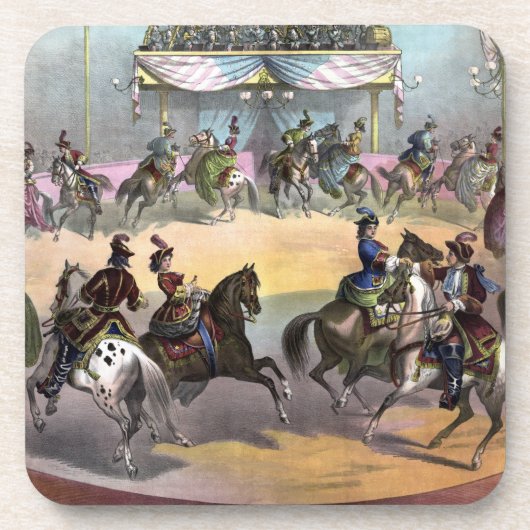 Circus Grand Finale, circa 1872. Bier Onderzetter (Voorkant)