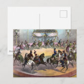 Circus Grand Finale, circa 1872. Briefkaart (Voorkant / Achterkant)