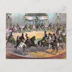 Circus Grand Finale, circa 1872. Briefkaart