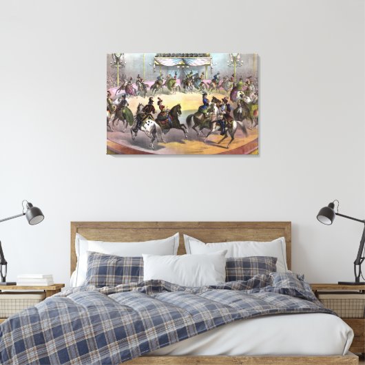 Circus Grand Finale, circa 1872. Canvas Afdruk (Insitu (Slaapkamer))