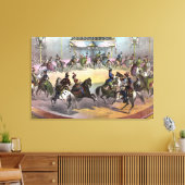 Circus Grand Finale, circa 1872. Canvas Afdruk (Insitu (Woonkamer))