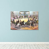 Circus Grand Finale, circa 1872. Canvas Afdruk (Insitu (Houten vloer))