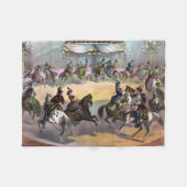 Circus Grand Finale, circa 1872. Fleece Deken (Voorkant (Horizontaal))