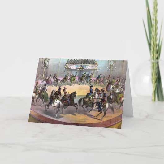 Circus Grand Finale, circa 1872. Kaart (Voorkant)