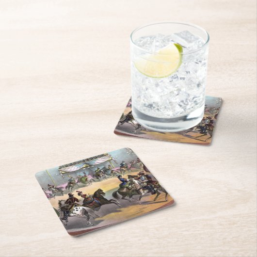 Circus Grand Finale, circa 1872. Kartonnen Onderzetters (Insitu)