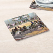 Circus Grand Finale, circa 1872. Kartonnen Onderzetters (Schuin)