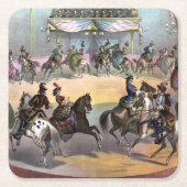 Circus Grand Finale, circa 1872. Kartonnen Onderzetters (Voorkant)