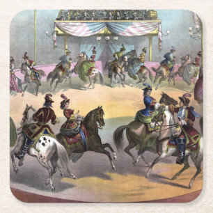 Circus Grand Finale, circa 1872. Kartonnen Onderzetters