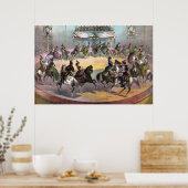 Circus Grand Finale, circa 1872. Poster (Keuken)