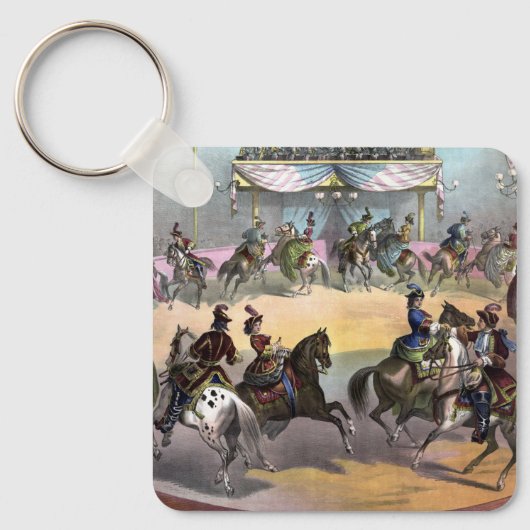 Circus Grand Finale, circa 1872. Sleutelhanger (Voorkant)
